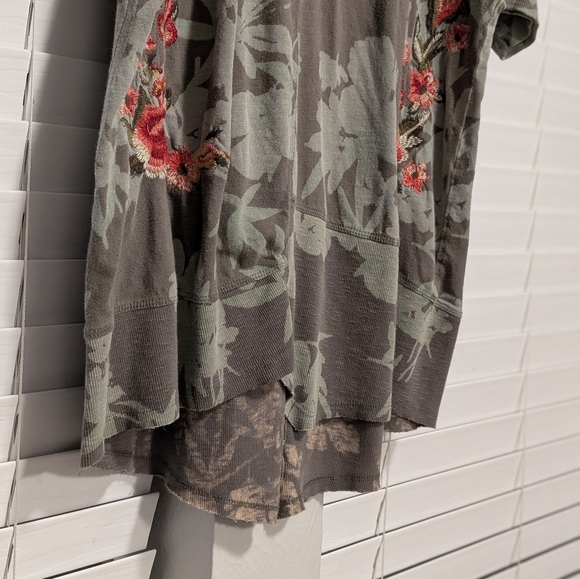 Sundance floral embroidery green shirt womens size XL soft 100% cotton comfy - Picture 4 of 11